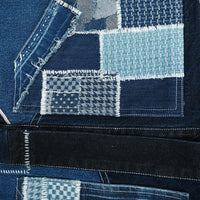 Sashiko Geometric Patchwork Kimono Jacket