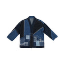 Sashiko Geometric Patchwork Kimono Jacket