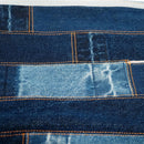 Vertical Patchwork Denim Jeans