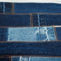 Vertical Patchwork Denim Jeans