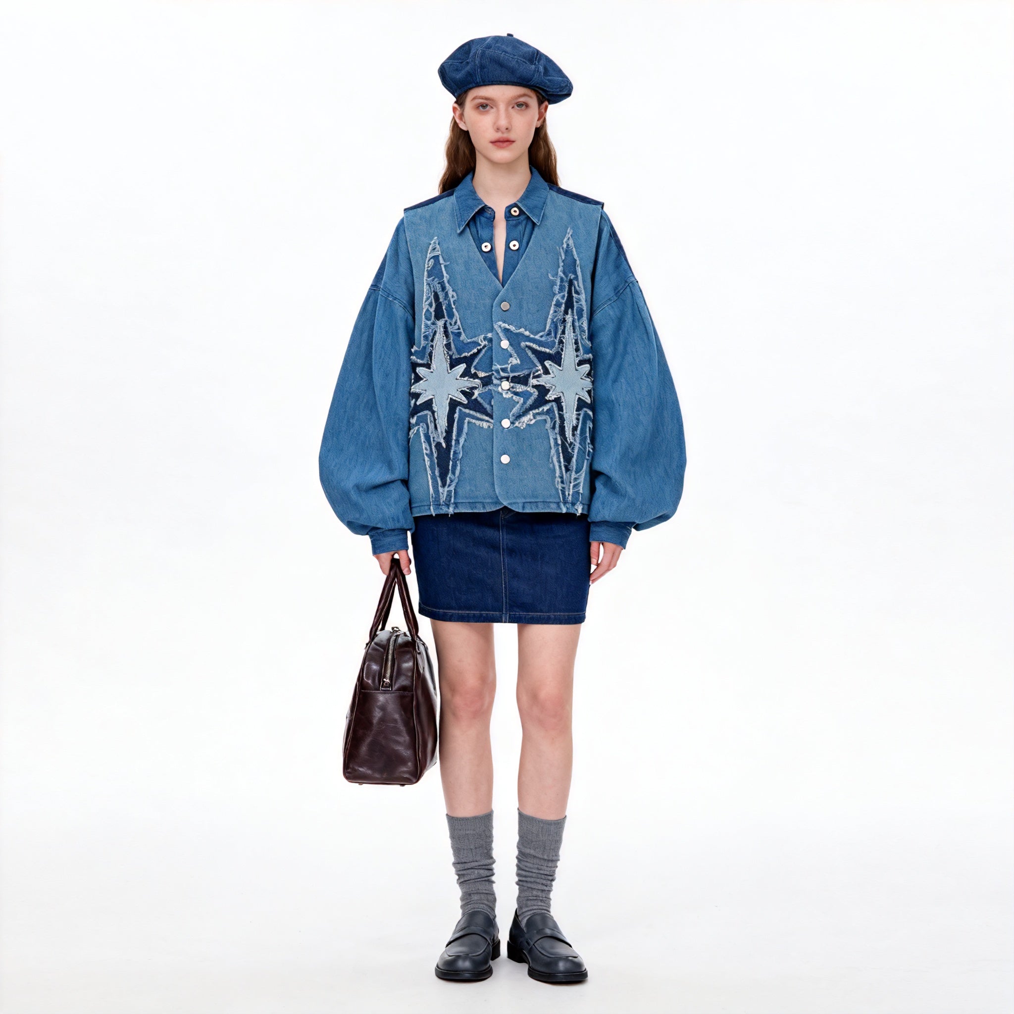 Denim Nova Patchwork Vest